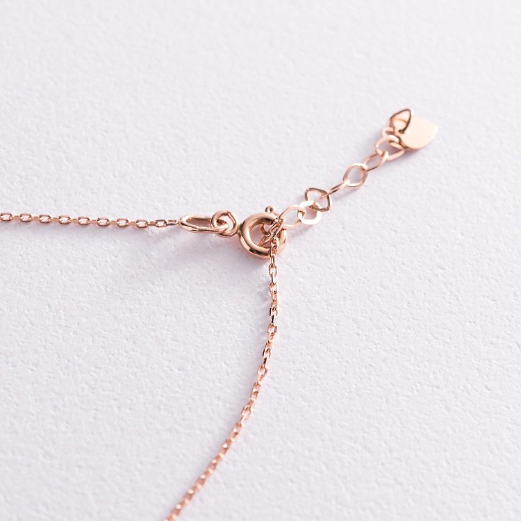 Колье "Ласточки" в красном золоте кол02021 от ювелирного магазина Оникс - 3