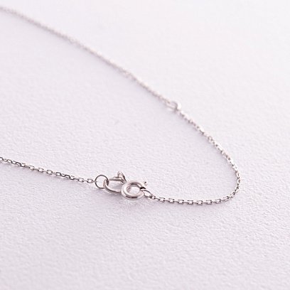 Золоте кольє "Крестик" з діамантами 126851122 №5