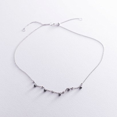 Золоте кольє з діамантами колб0051ca №5