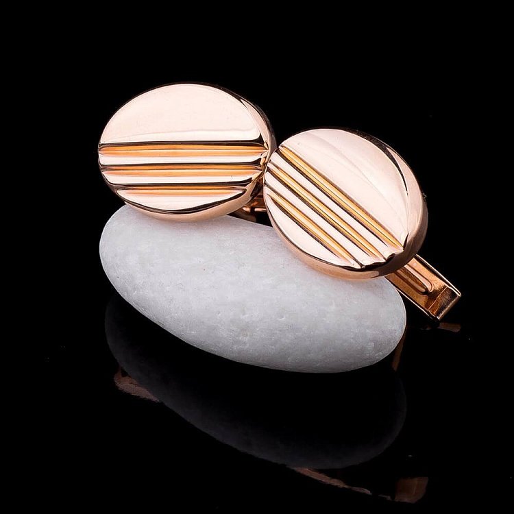 Золоті запонки зап00010 від ювелірного магазину Онікс - 4