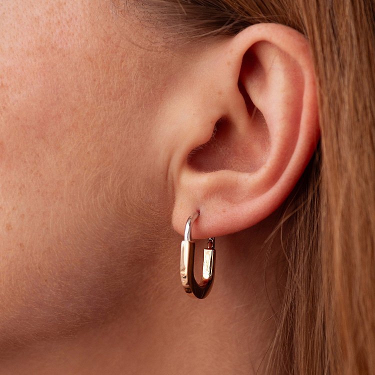 Серьги &quot;Camilla&quot; mini (красное, белоe золото) с08926 от ювелирного магазина Оникс - 1