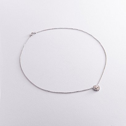 Золоте кольє з діамантами колм0289 №3