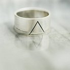 Серебряное кольцо с гравировкой "Треугольник" 112143тр от ювелирного магазина Оникс - 6