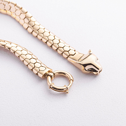 Браслет "Пантера" у жовтому золоті б05818 №7