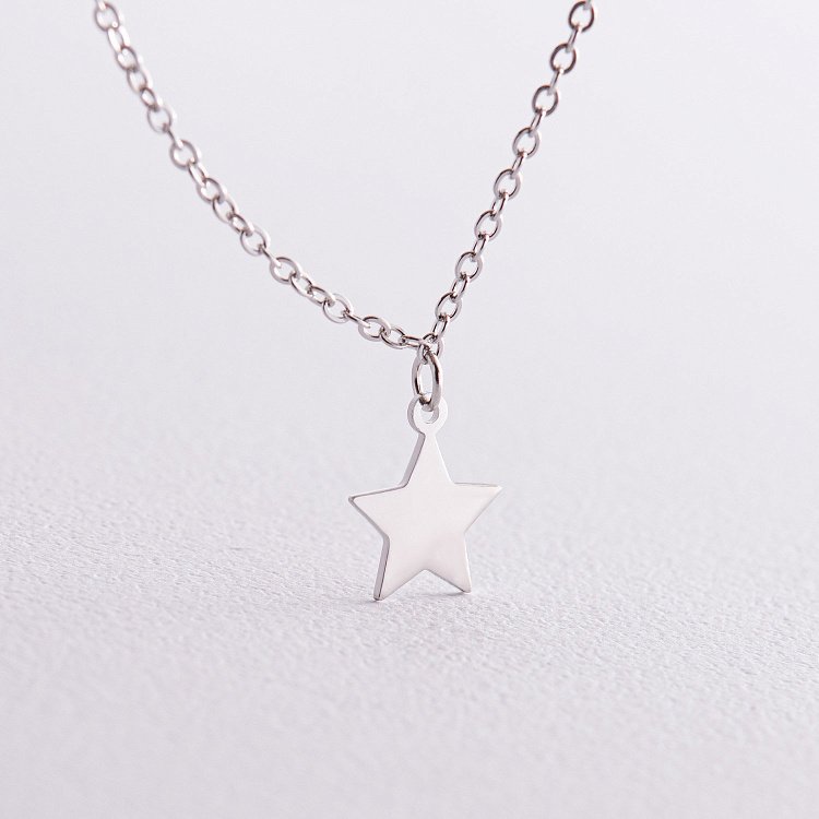 Срібне кольє "Зірочка" 181264 від ювелірного магазину Онікс - 2
