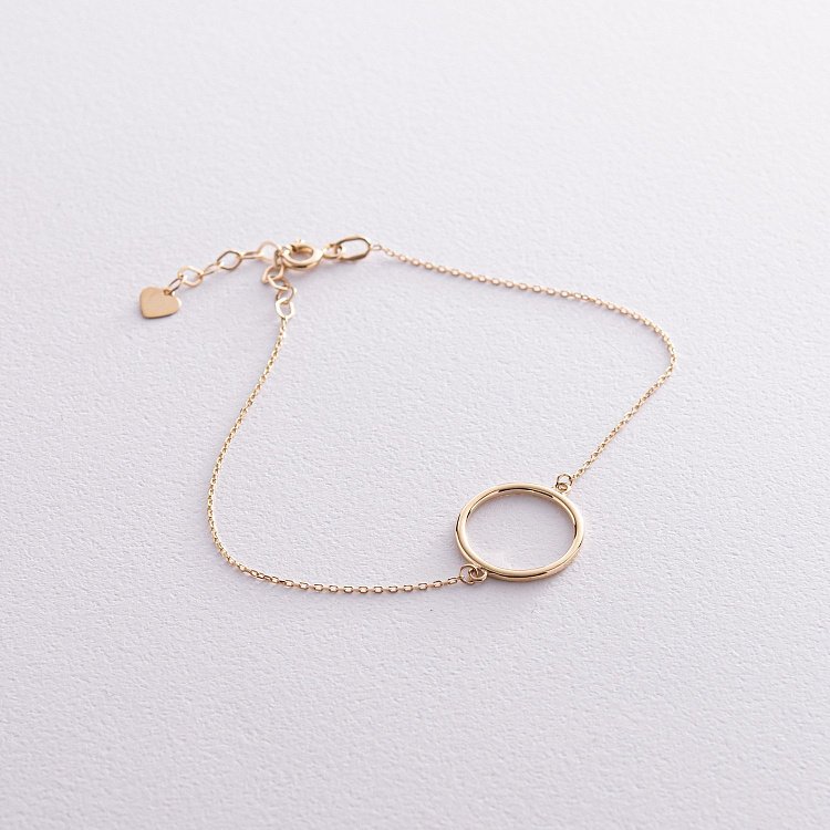 Браслет "Кругообіг" в жовтому золоті б04575 від ювелірного магазину Онікс - 3