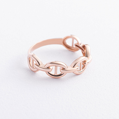 Каблучка "Helen" у червоному золоті к08475