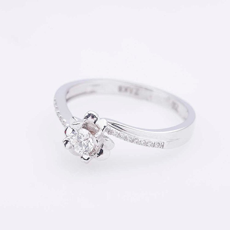 Помолвочное кольцо с бриллиантами к0003sh от ювелирного магазина Оникс - 1