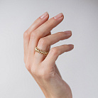 Каблучка "Тереза" у жовтому золоті к08420 от ювелирного магазина Оникс - 4