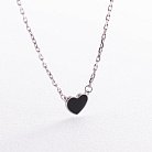 Срібне кольє "Серце" (емаль) OR132040 от ювелирного магазина Оникс