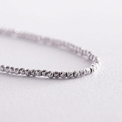 Браслет "Шарики" в белом золоте б05027 №4