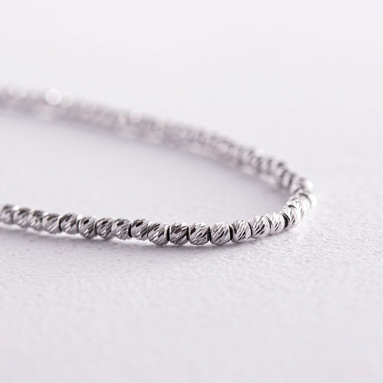 Браслет "Шарики" в белом золоте б05027 от ювелирного магазина Оникс - 3