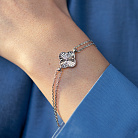 Серебряный браслет "Клевер" 141865 от ювелирного магазина Оникс - 3