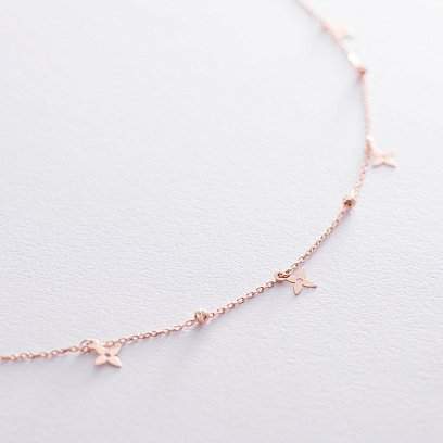 Золоте кольє Конюшина кол01520 №6