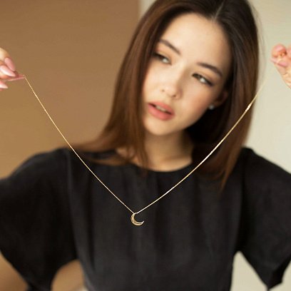 Золотое колье "Луна" кол01535 №2