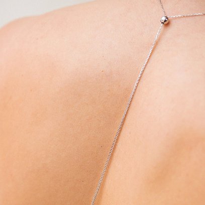 Золоте кольє - краватка "Кульки" кол02059 №3