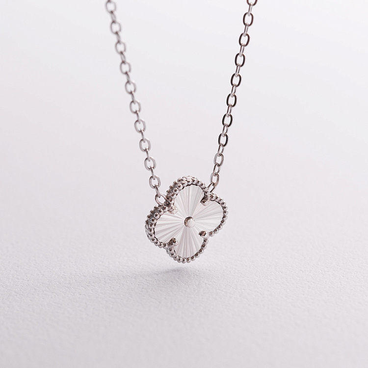 Срібне кольє "Конюшина" 181360 від ювелірного магазину Онікс - 1