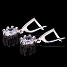 Сережки з фіанітами зі срібла 121611 от ювелирного магазина Оникс - 2