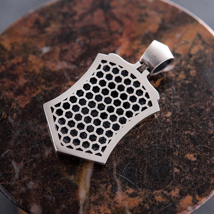 Мужской серебряный кулон "Орел" 377 от ювелирного магазина Оникс - 4