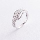 Кольцо в белом золоте с бриллиантами MR14997gm от ювелирного магазина Оникс