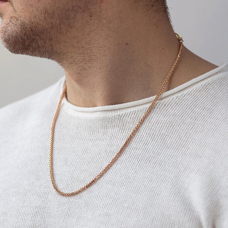 Золотий ланцюжок плетіння Колос (3 мм) ц00030-3 від ювелірного магазину Онікс - 1