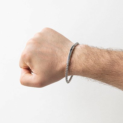 Мужской серебряный браслет Zancan EXB706 №6