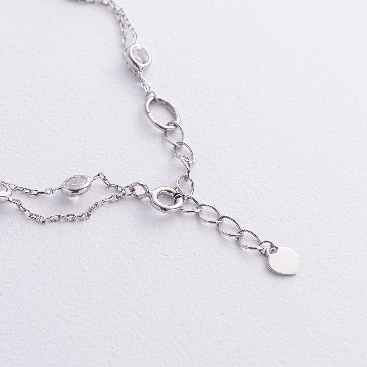 Срібний браслет з фіанітами 905-01592 від ювелірного магазину Онікс - 4