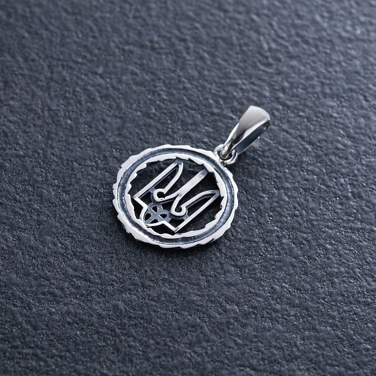 Срібний кулон "Герб України - Тризуб" 1060 від ювелірного магазину Онікс - 4