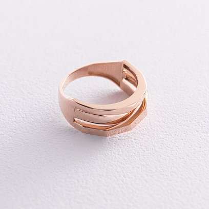 Кольцо из красного золота к06281 №3