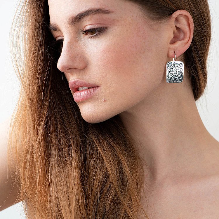 Срібні сережки 12086 від ювелірного магазину Онікс - 4