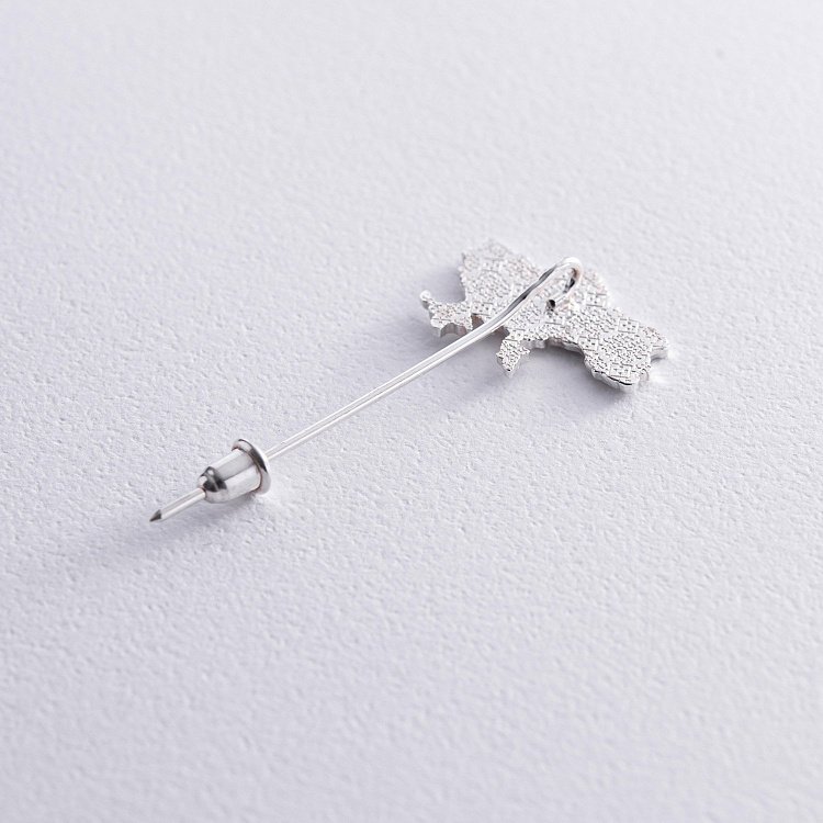 Срібна шпилька "Україна" 20052 від ювелірного магазину Онікс - 2