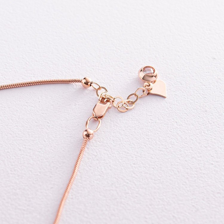 Браслет "Шарики" в красном золоте (фианиты) б05179 от ювелирного магазина Оникс - 2