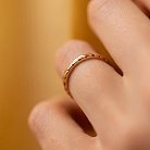 Кольцо "Косичка" в красном золоте к07513 от ювелирного магазина Оникс - 3