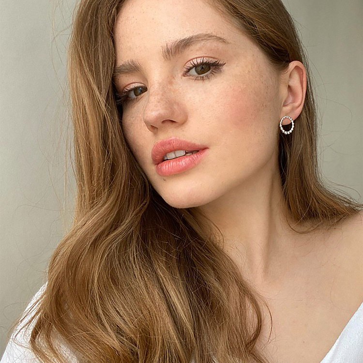 Срібні сережки - пусети "Легкість" 122746 від ювелірного магазину Онікс - 4