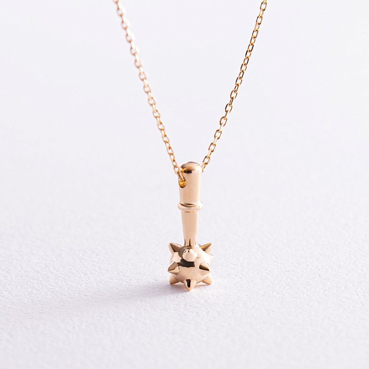 Кольє "Булава" у жовтому золоті кол02260 від ювелірного магазину Онікс