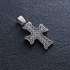 Православный крест  "Голгофа" (чернение) 131190 от ювелирного магазина Оникс - 4