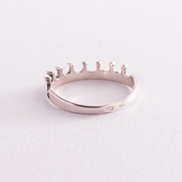 Серебряное кольцо "Корона" 111696 от ювелирного магазина Оникс - 2