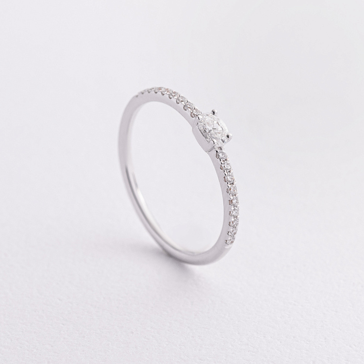 Помолвочное золотое кольцо с бриллиантами кб0598ri от ювелирного магазина Оникс