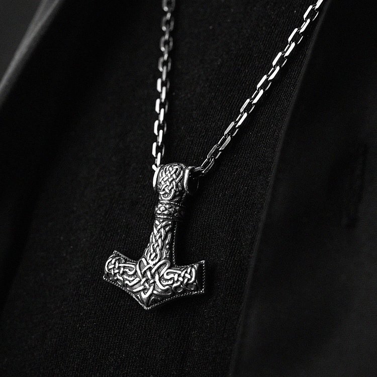 Серебряная подвеска "Молот Тора" 132748 от ювелирного магазина Оникс - 14