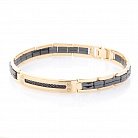 Золотий браслет (кераміка, фіаніт) б04051 от ювелирного магазина Оникс