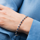 Золотий браслет з сапфірами і діамантами бб0064rc от ювелирного магазина Оникс - 1