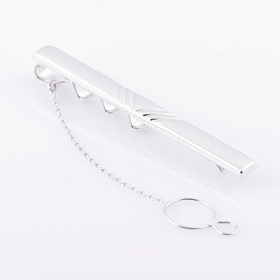 Зажим для галстука из белого золота заж00118