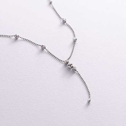 Серебряное колье "Шарики" 181089 №5