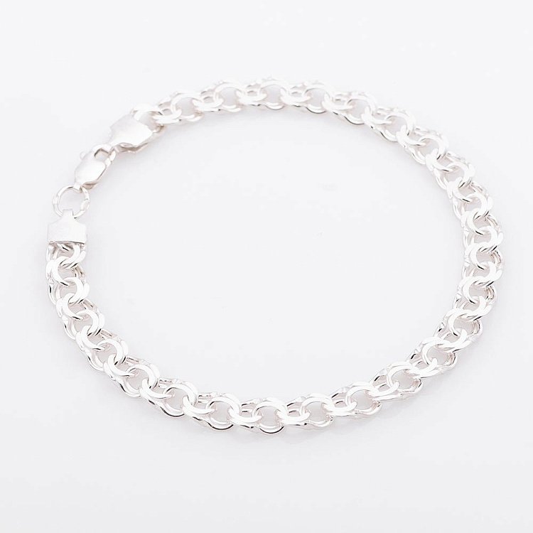 Чоловічий срібний браслет б021723 від ювелірного магазину Онікс