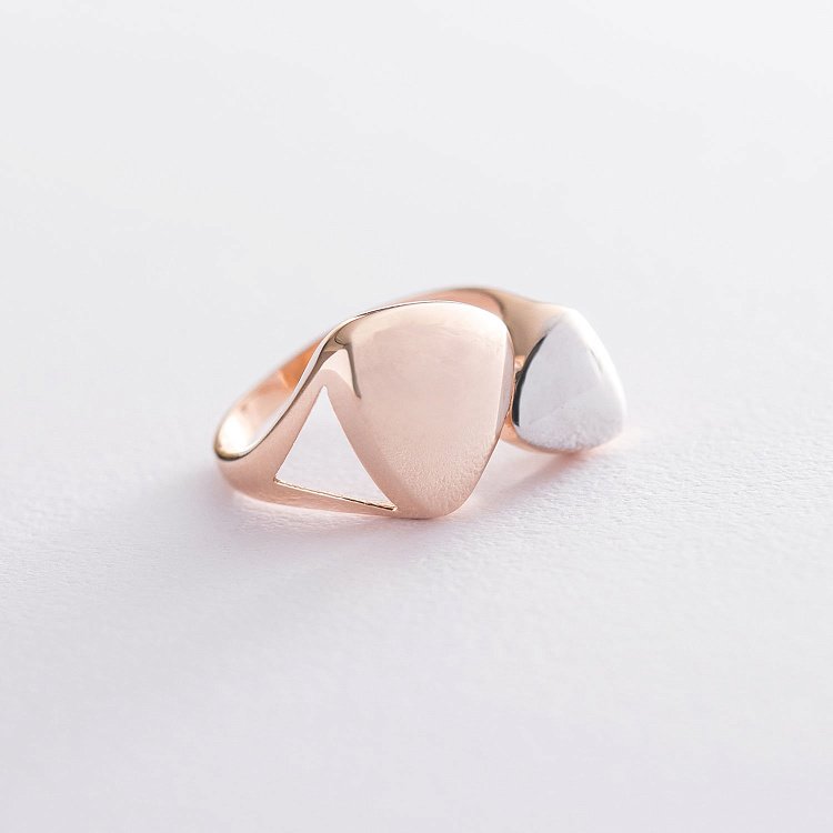 Золота каблучка без каменів к05511 Золота каблучка без каменів к05511 від ювелірного магазину Онікс