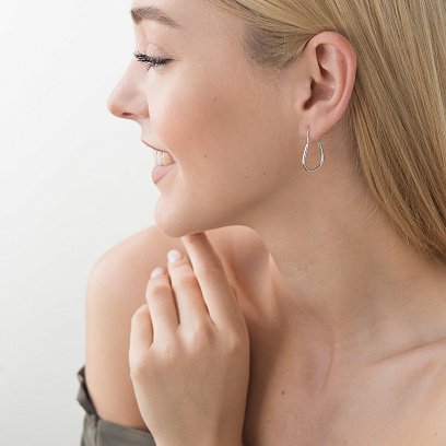 Серьги "Петельки" 12025б №2