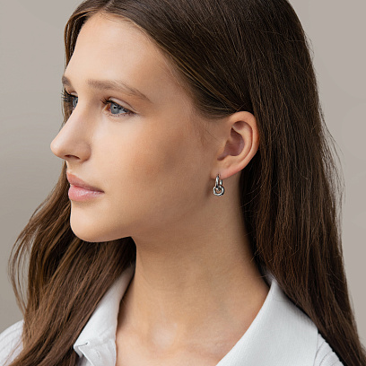 Серебряные серьги "Halle" 7362р №2