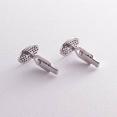 Золоті запонки з фіанітами зап00069 №2