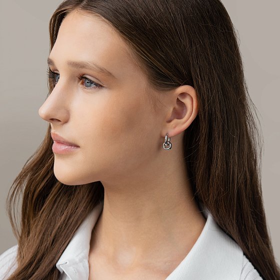 Серебряные серьги "Halle" 7362р №2