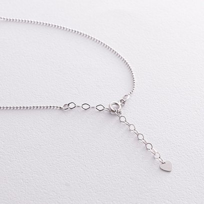 Кольє "Кульки" у білому золоті кол02451 №5